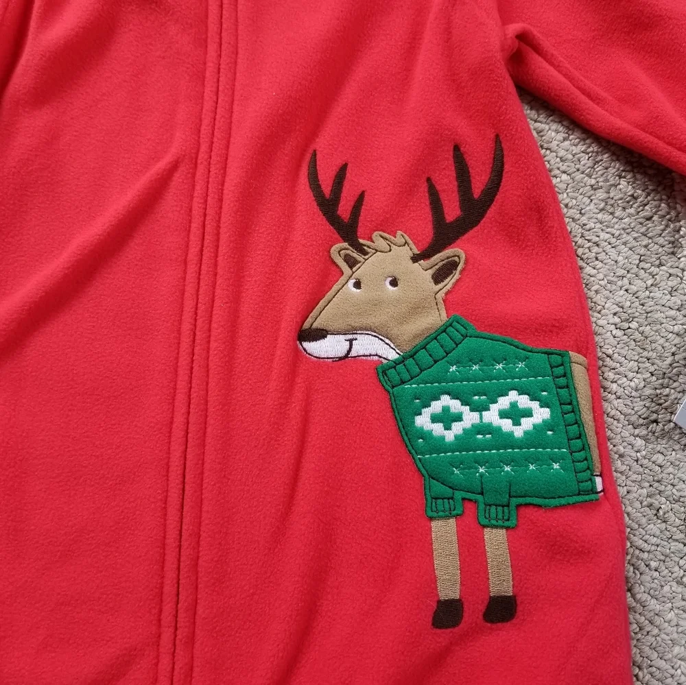 Carter's Fleece Sleeper Reindeer